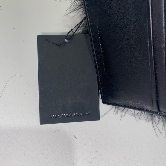 Alexander Wang Black Feather Trim Roxy Bucket - Picture 4 of 5